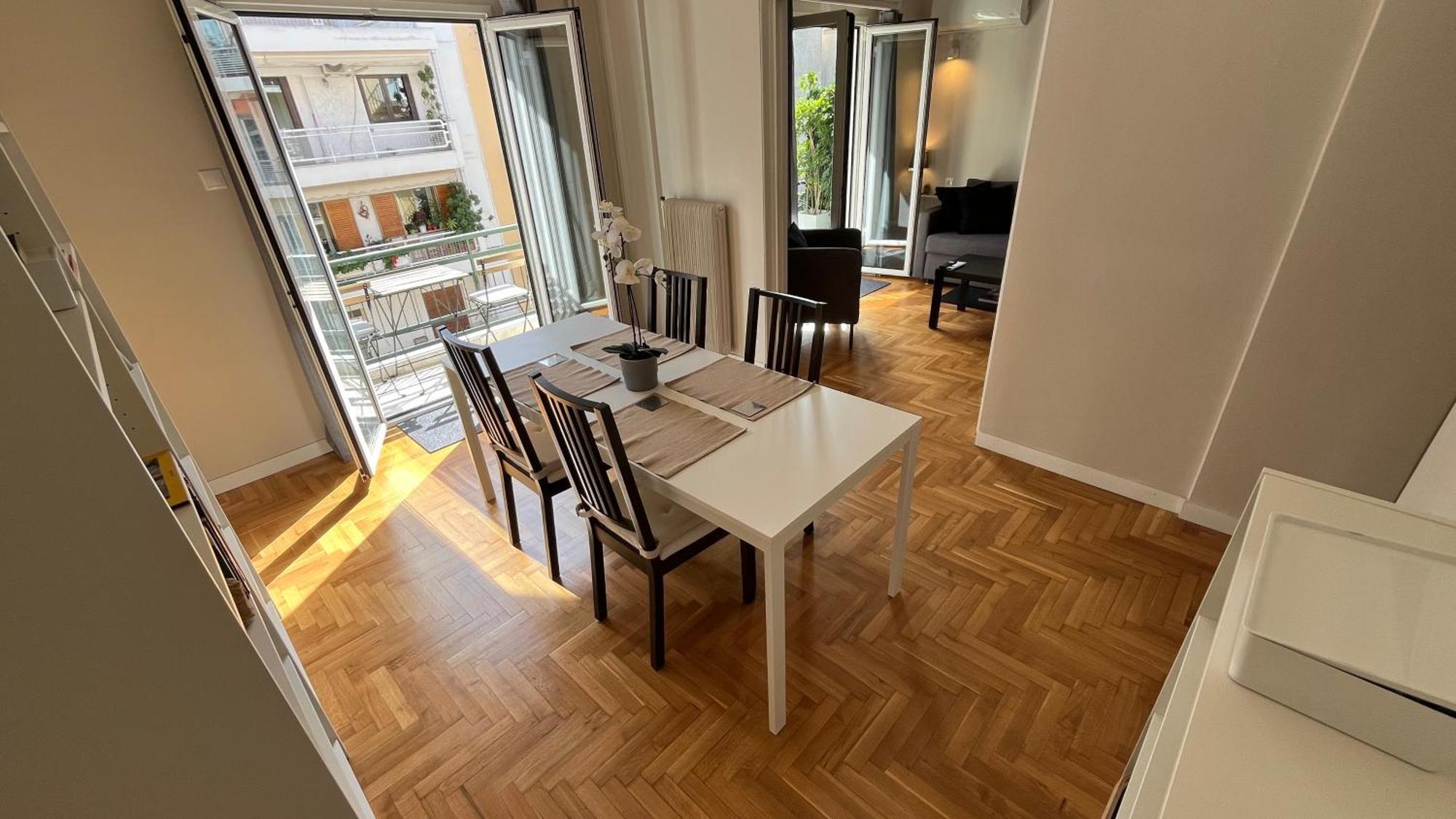 4 Newly Renovated Charming Apartments Steps From Panormou Metro Station Atenas Habitación foto